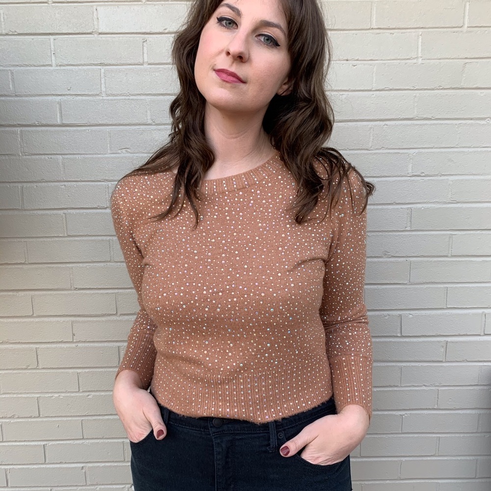 Nude New Years Eve Sweater 🎉